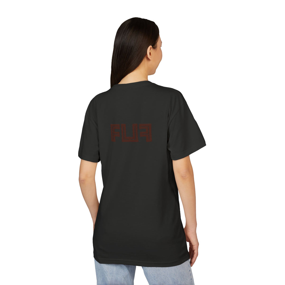 Stylish Unisex Sueded T-Shirt with Bold 'FLU' Graphic | Casual Wear, Gift Idea, Streetwear, Everyday Comfort, Fashion Statement