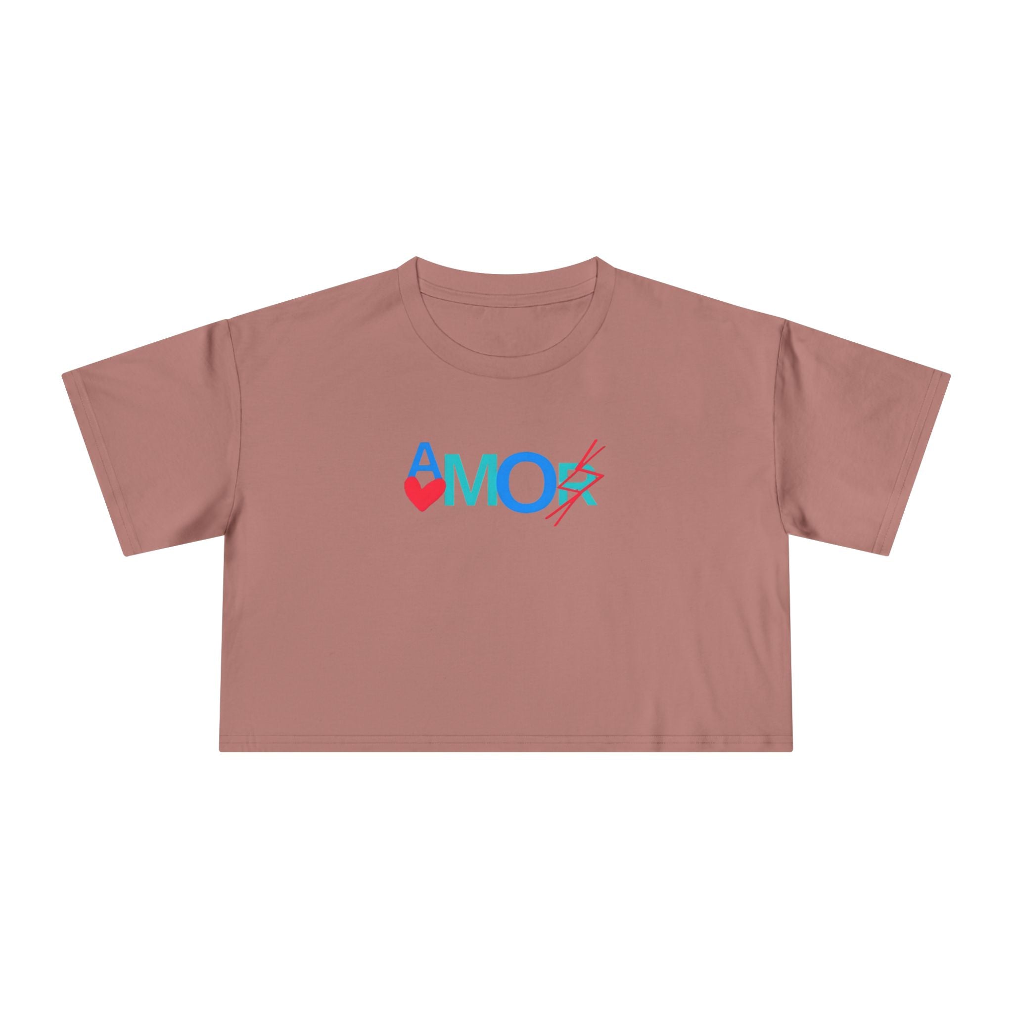 Crop Tee AMORX - Women's Trendy Graphic T-Shirt