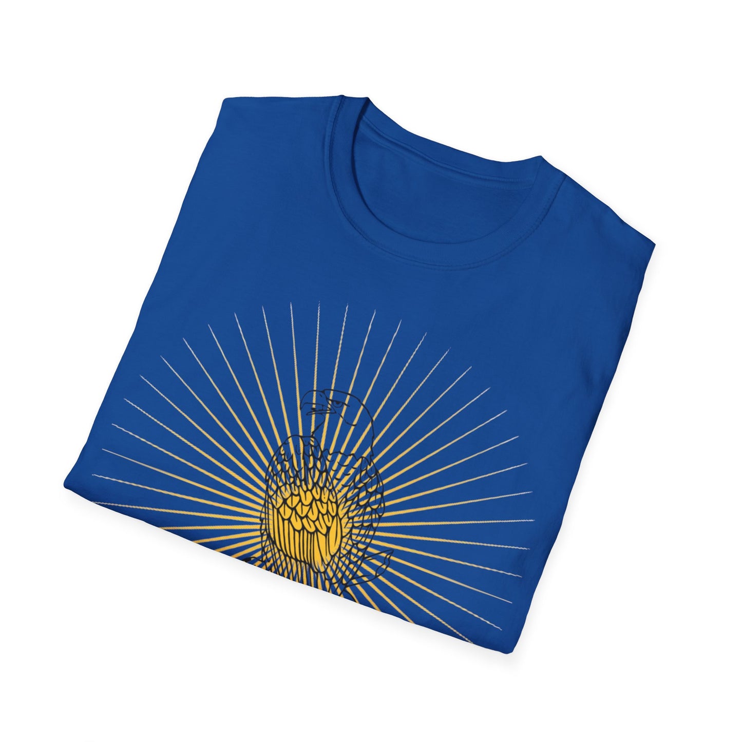 Rcnsons Unisex Softstyle Eagle Sun Wave T-Shirt