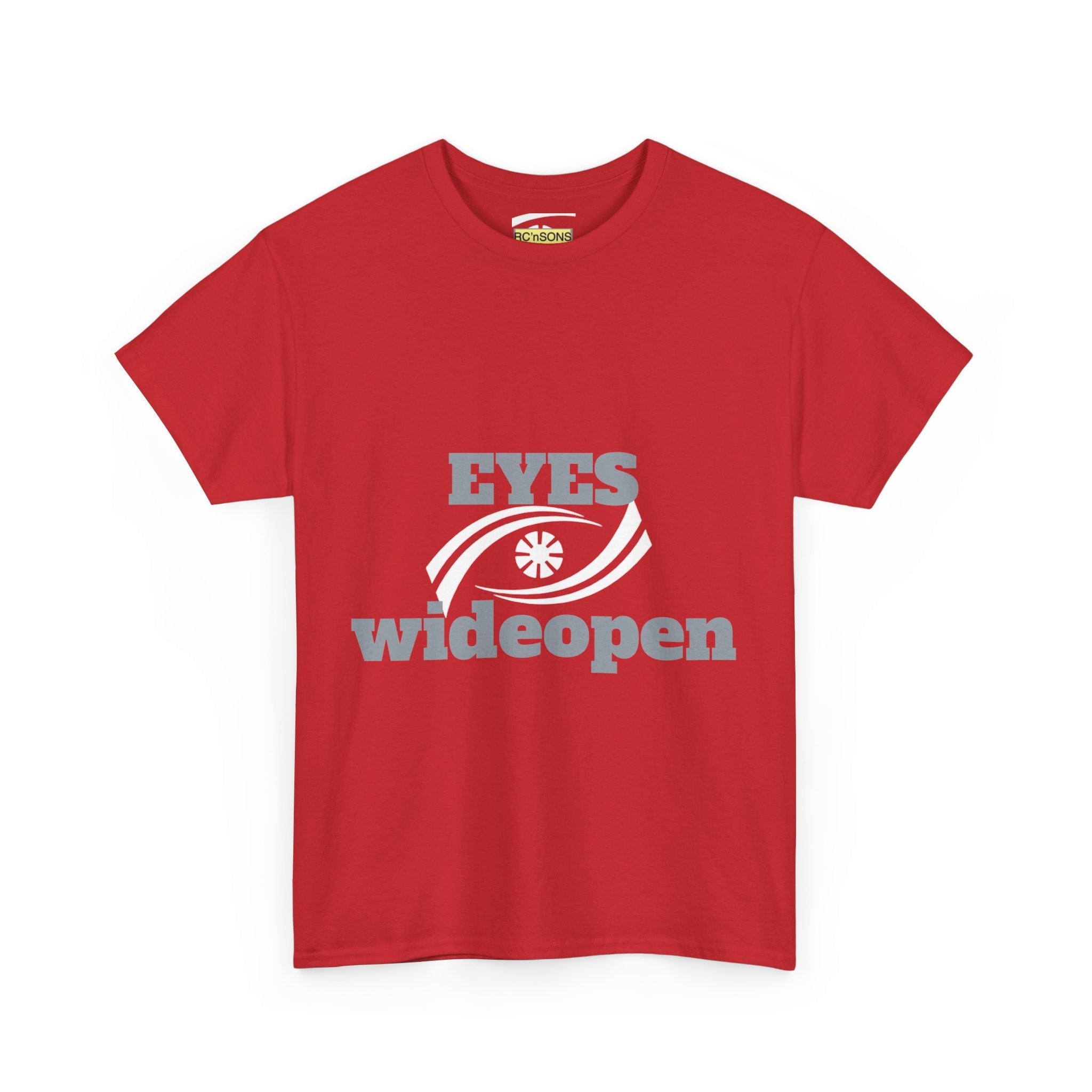 Eyes Wide Open Unisex Heavy Cotton Tee | Everyday Wear, Gift for Dreamers, Casual Shirt, Inspirational Apparel, Unisex T-Shirt Printify