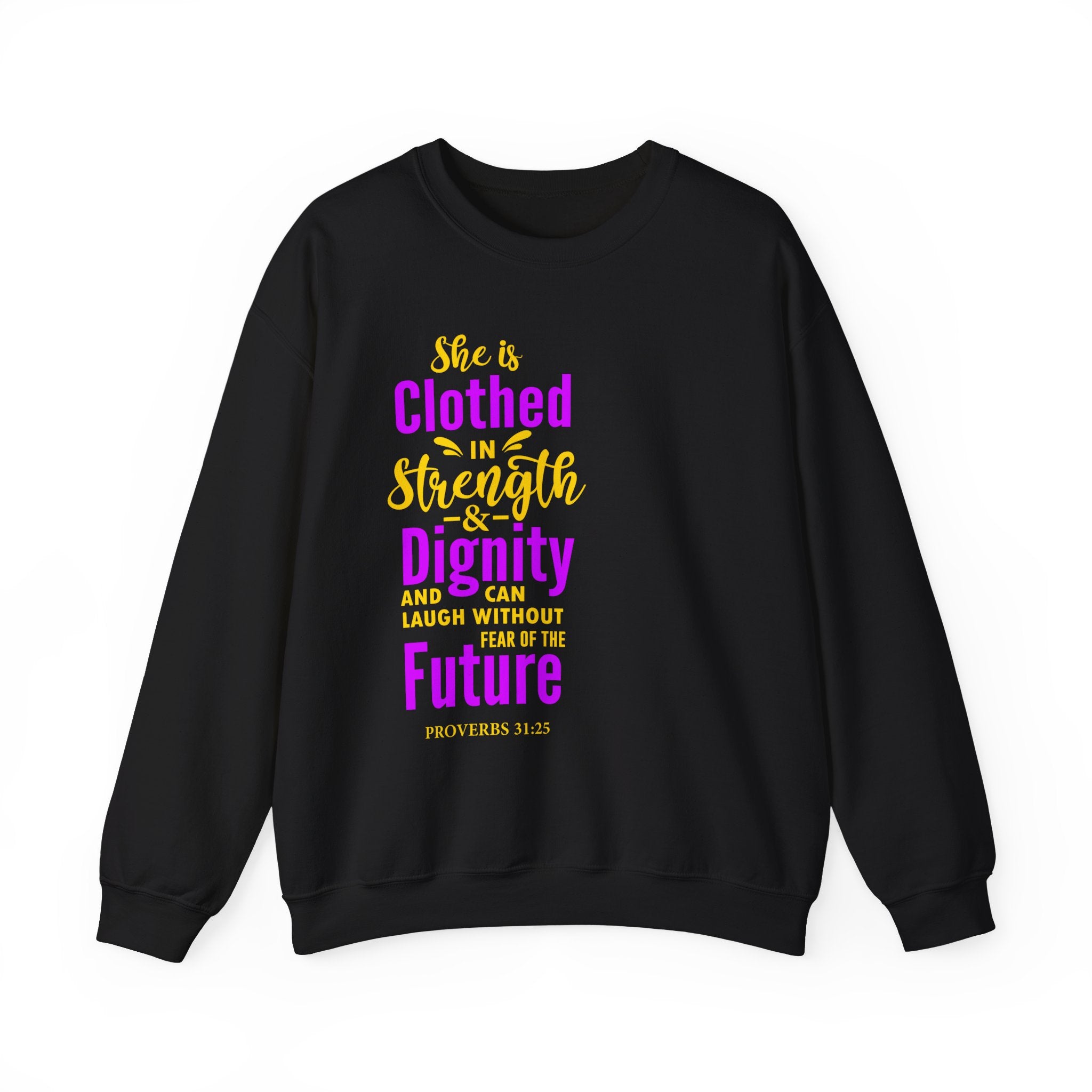 Elle est vêtue de sweat-shirt unisexe de force 