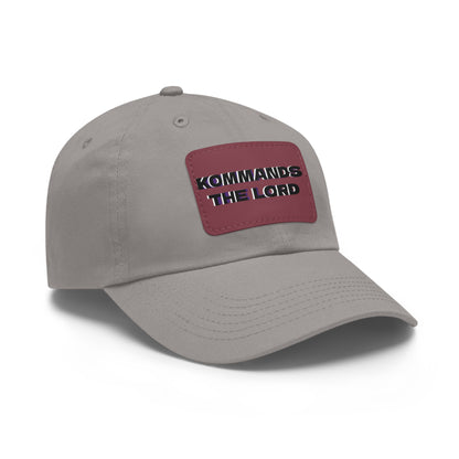 Dad Hat - Kommands The Lord Leather Patch Cap