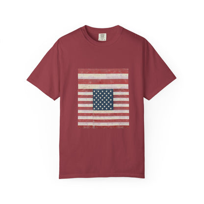 Patriotic Garment-Dyed T-Shirt | Perfect for 4th of July, Memorial Day, Casual Wear, Gifts, Americana Style Printify