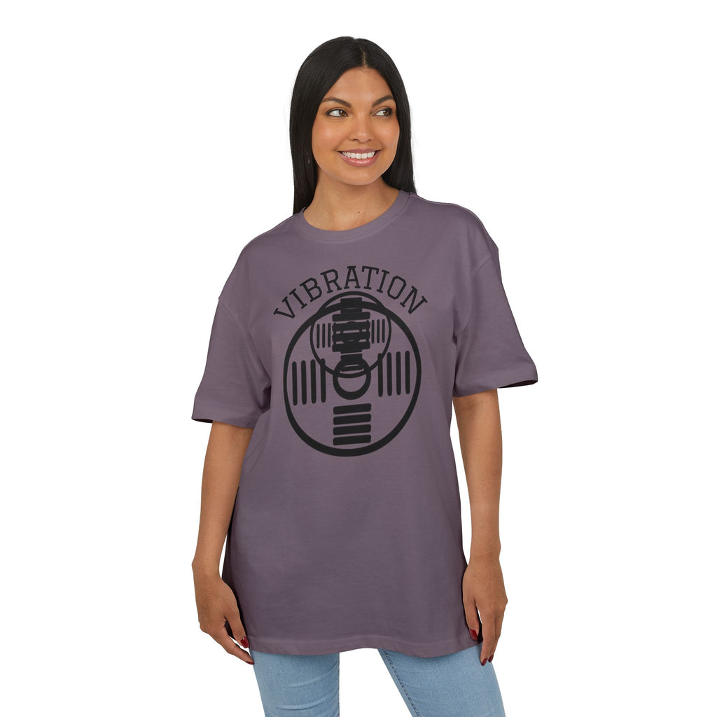 Unisex Vibration Oversized Tee | Comfortable Streetwear, Gym Apparel, Gift for Fitness Lovers, Casual Daily Wear, Graphic Tee