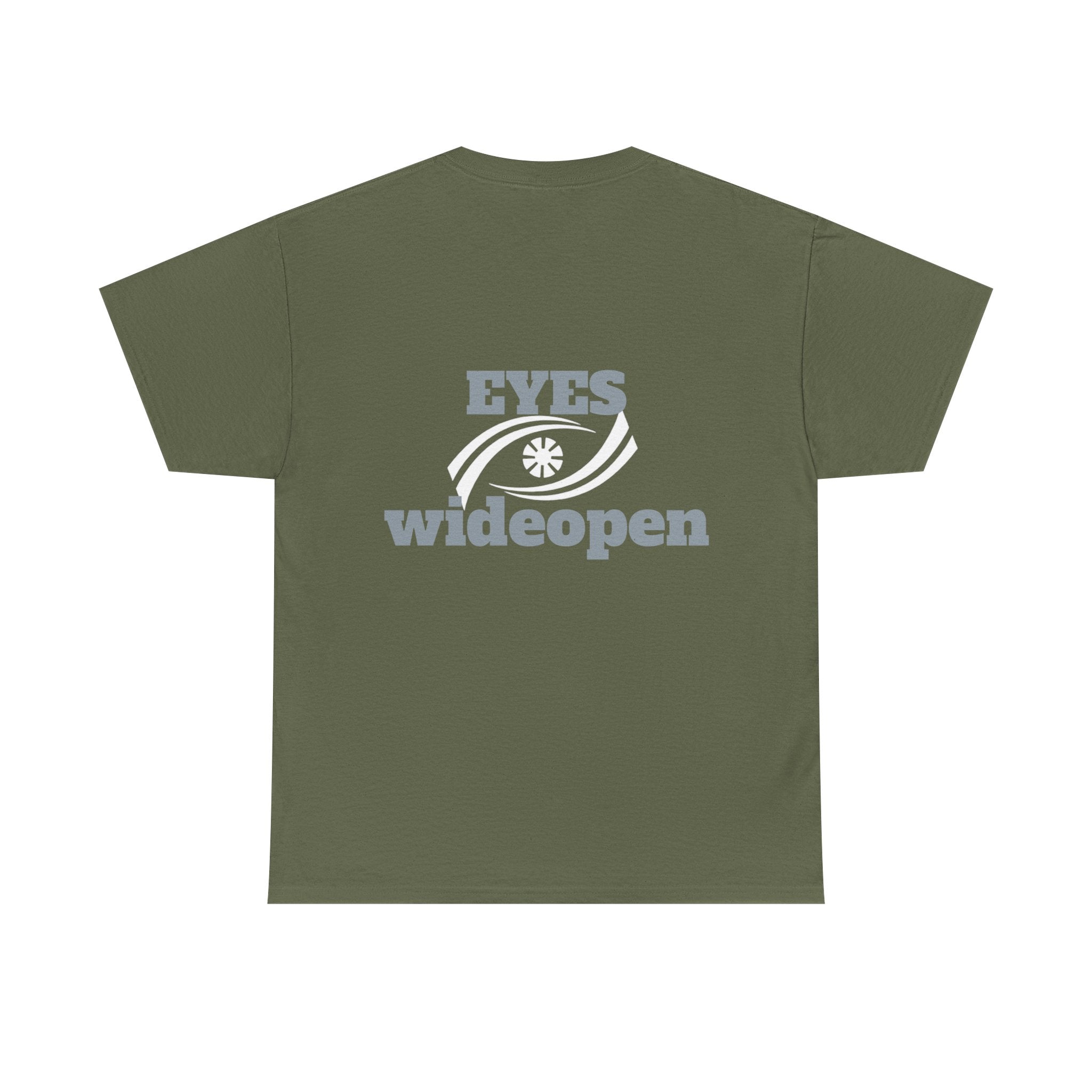 Eyes Wide Open Unisex Heavy Cotton Tee | Everyday Wear, Gift for Dreamers, Casual Shirt, Inspirational Apparel, Unisex T-Shirt Printify