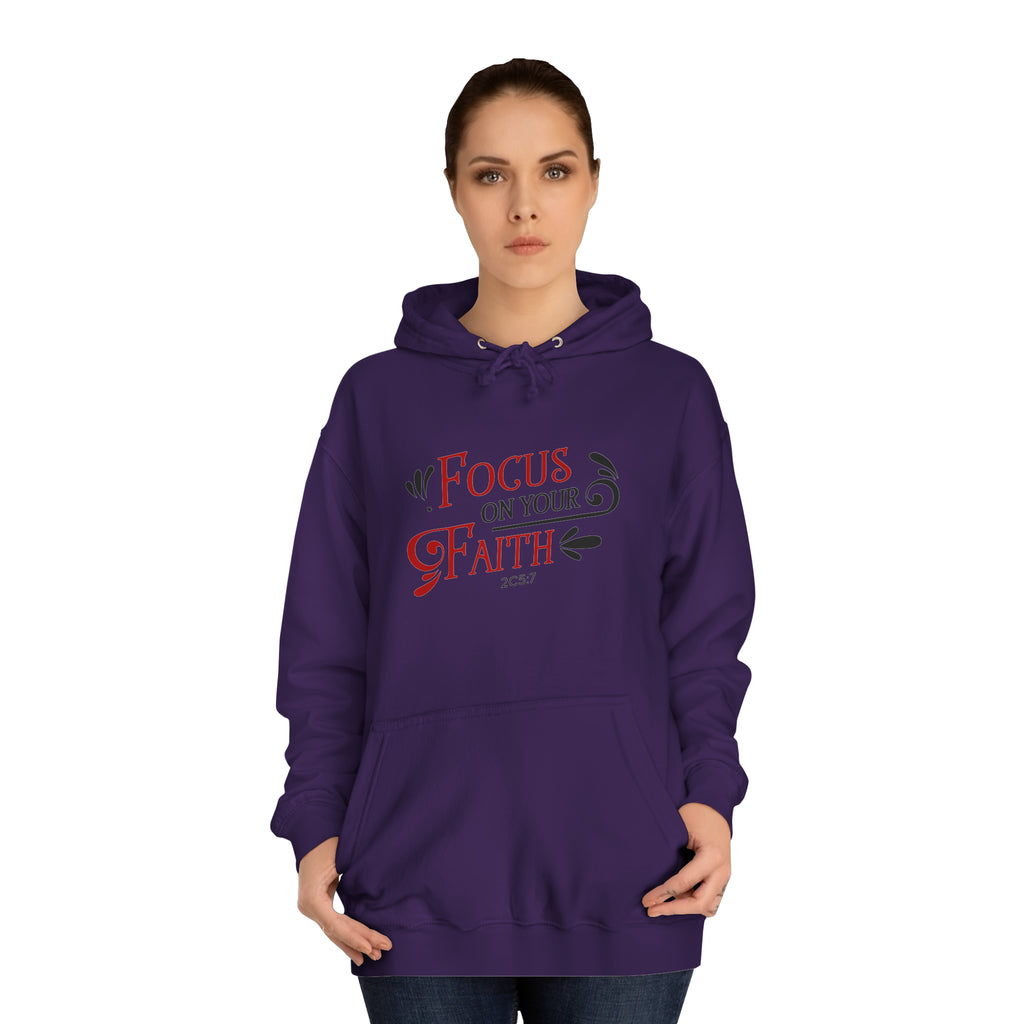 Concentrez-vous sur votre sweat à capuche unisexe foi 