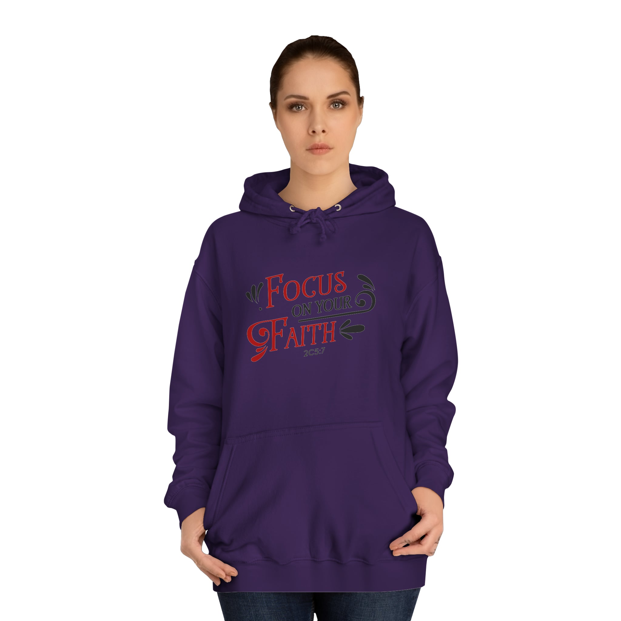 Concentrez-vous sur votre sweat à capuche unisexe foi 