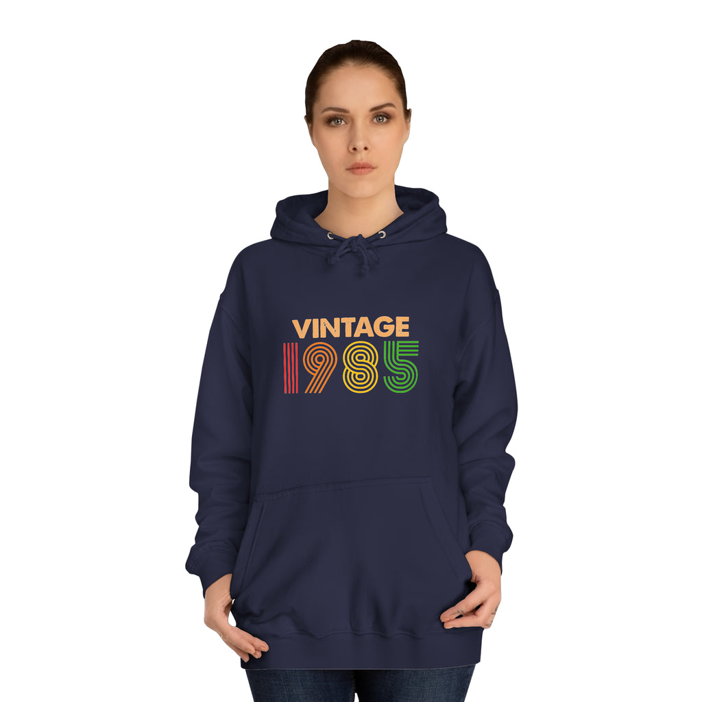 Sweat à capuche unisexe vintage 1985 