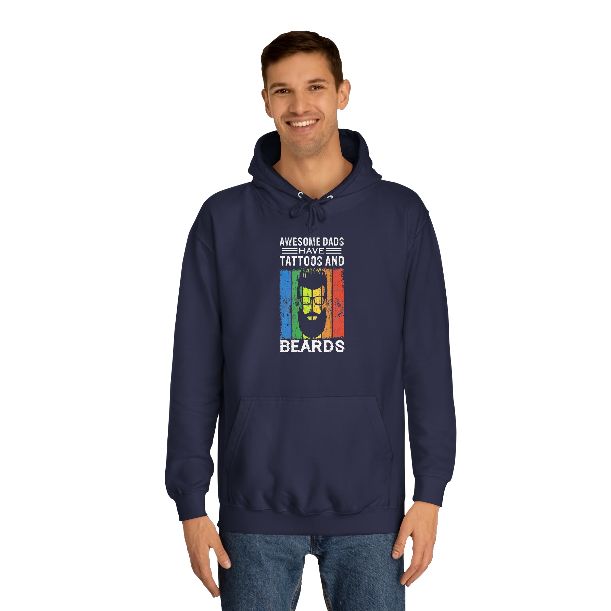 Sweat à capuche unisexe papas géniaux 