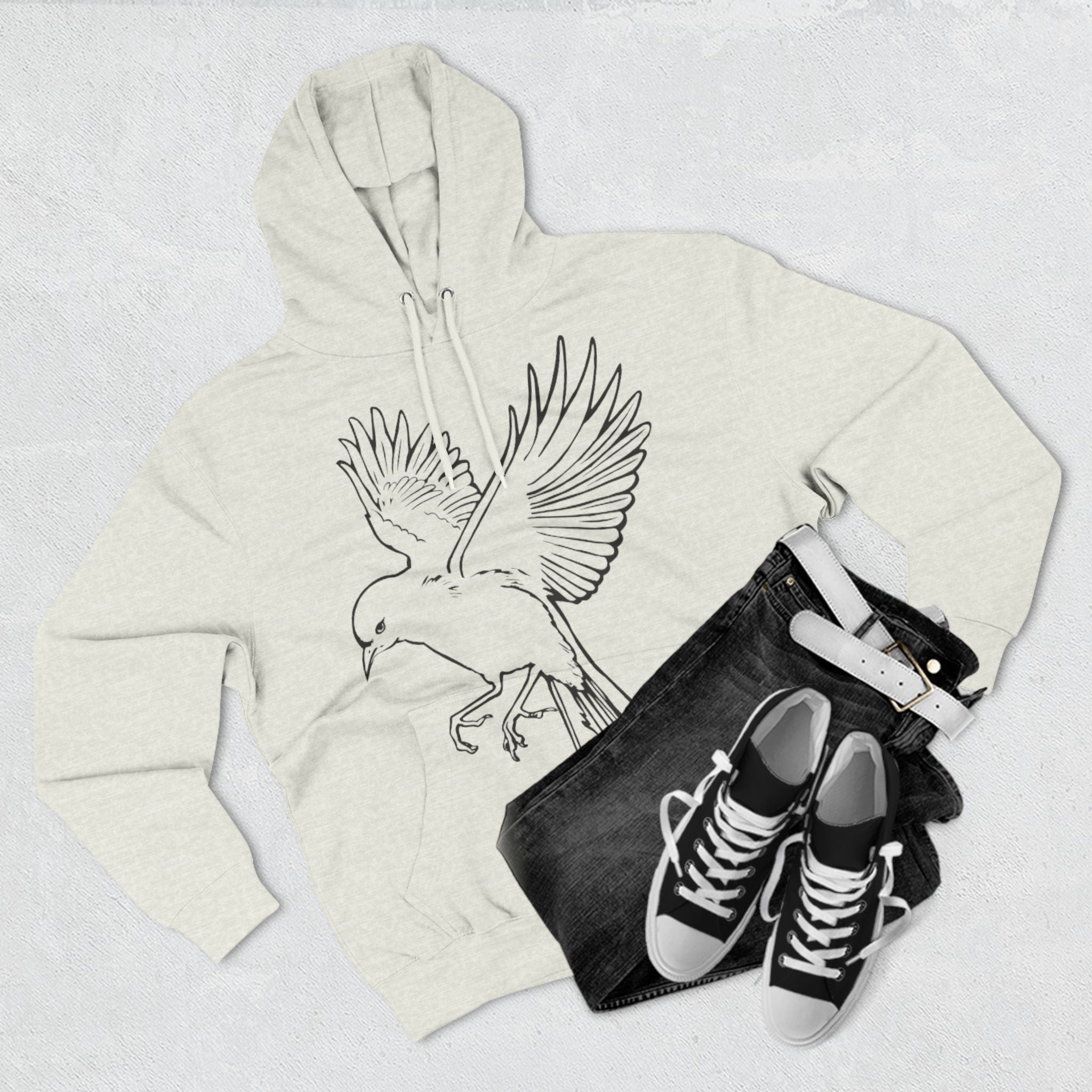 RCNSONS Three-Panel Fleece Hoodie