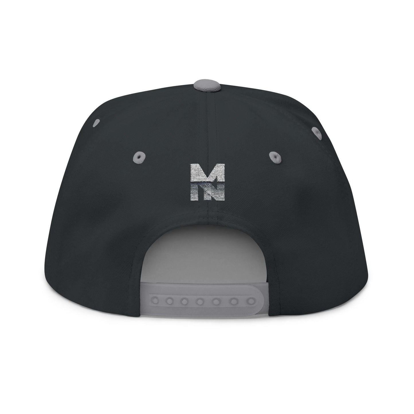 Stylish Embroidered Flat Bill Cap, Trend Snapback Printify