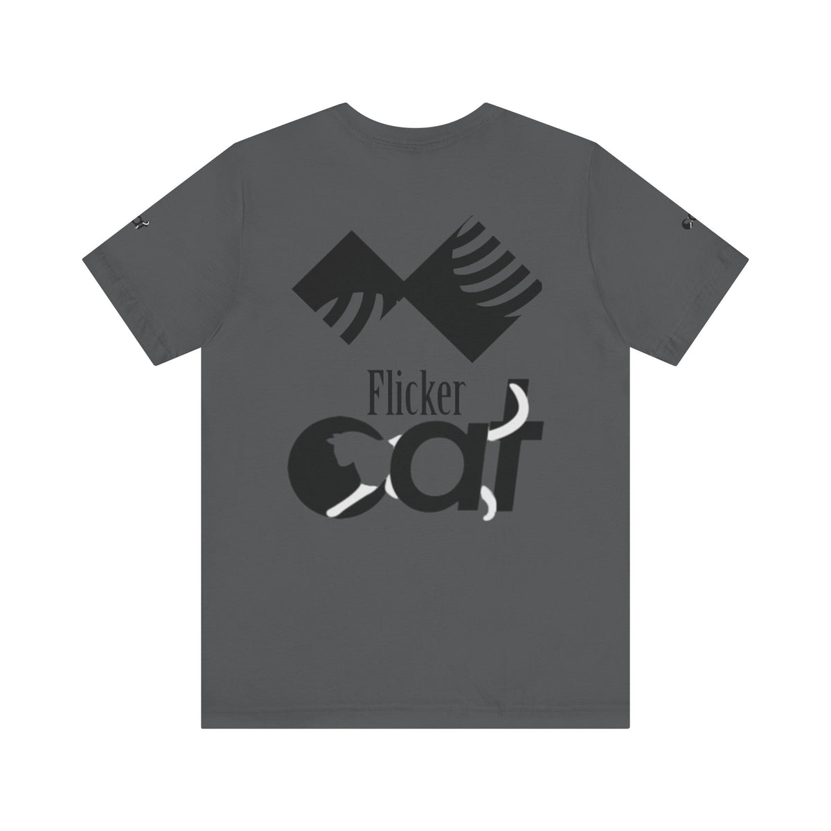 Flicker Cat Graphic Tee - Unisex Jersey Short Sleeve T-Shirt for Cat Lovers
