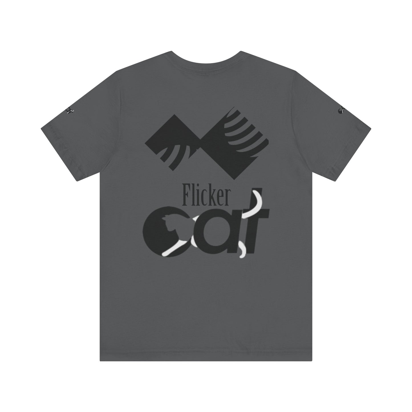 Flicker Cat Graphic Tee - Unisex Jersey Short Sleeve T-Shirt for Cat Lovers