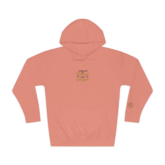 Religious Fleece Hoodie - Walking with the Lord Printify