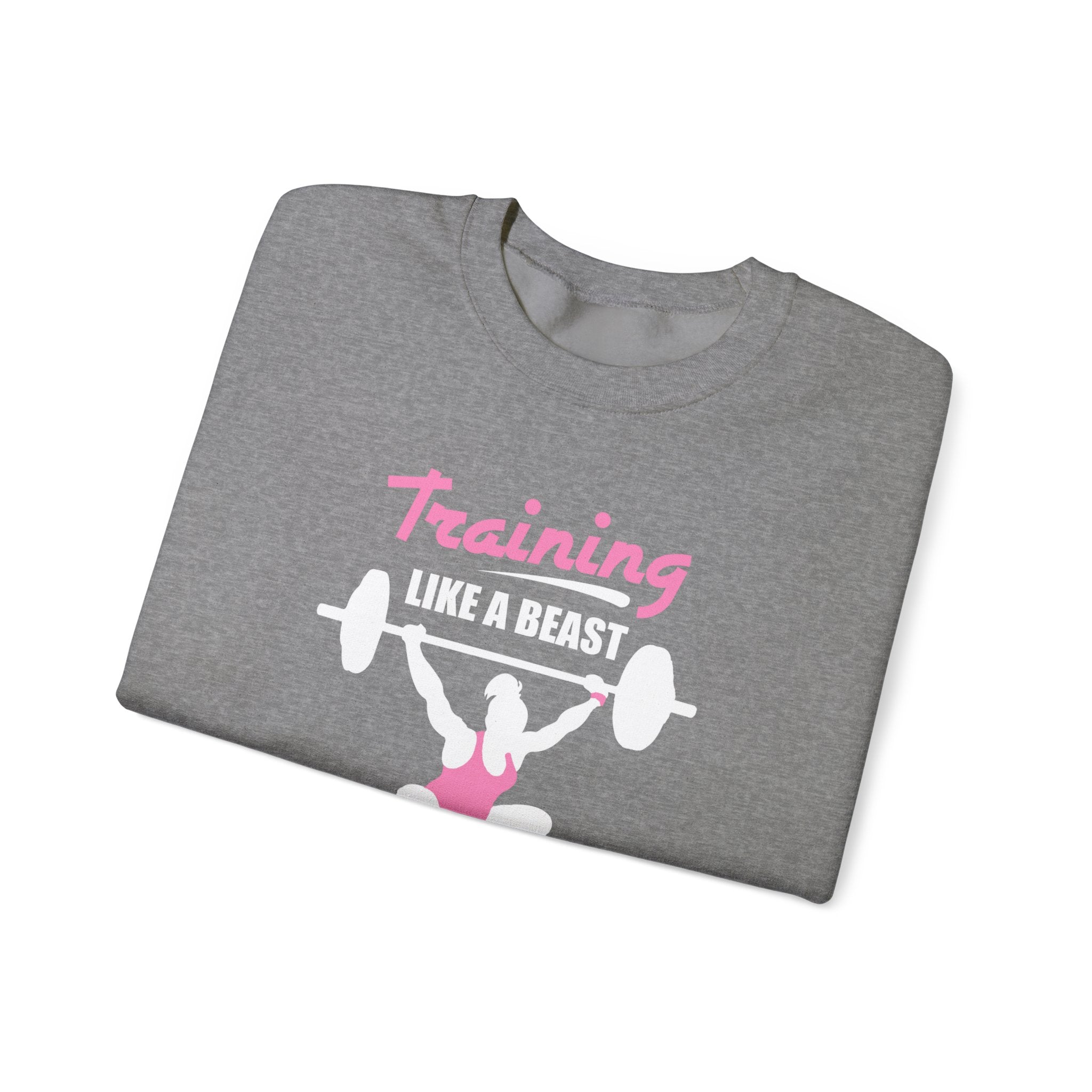 S’entraîner comme un sweat-shirt unisexe bête 
