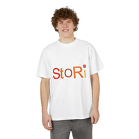 Drop-Shoulder T-Shirt with Stori Design