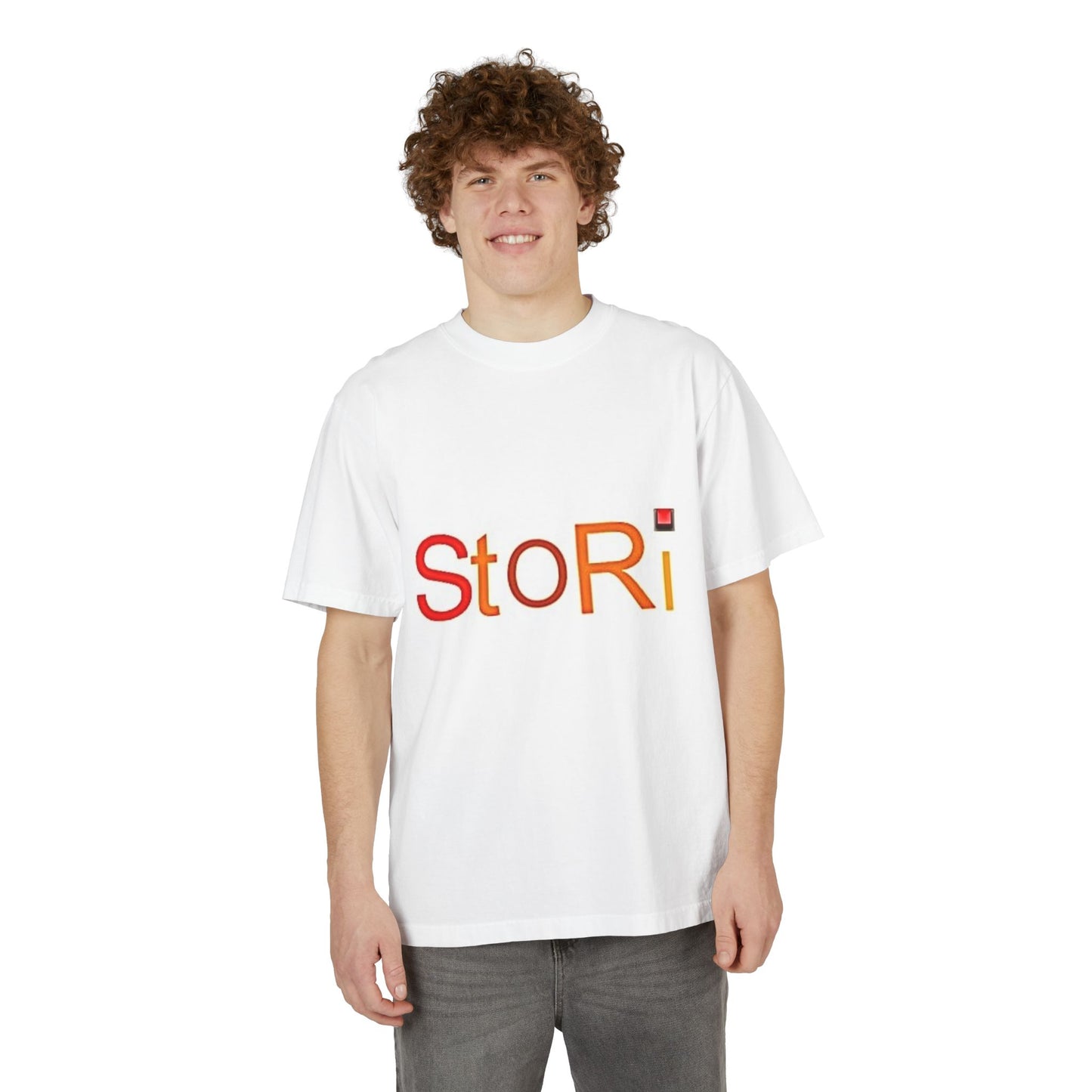 Drop-Shoulder T-Shirt with Stori Design