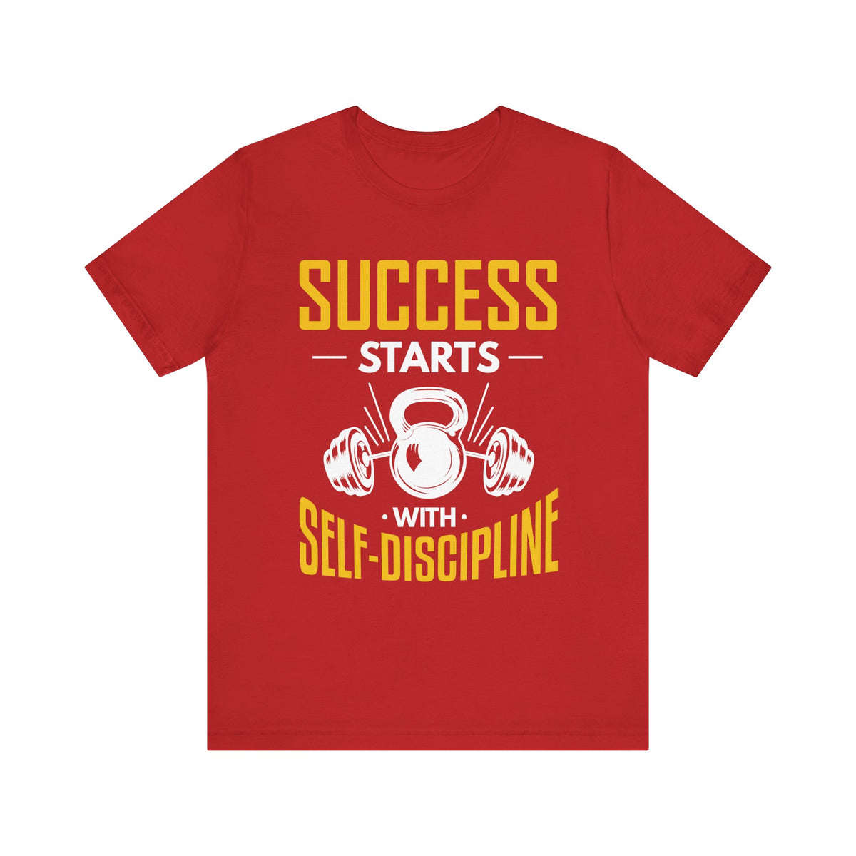 Le succès commence par le tee-shirt unisexe d’autodiscipline 