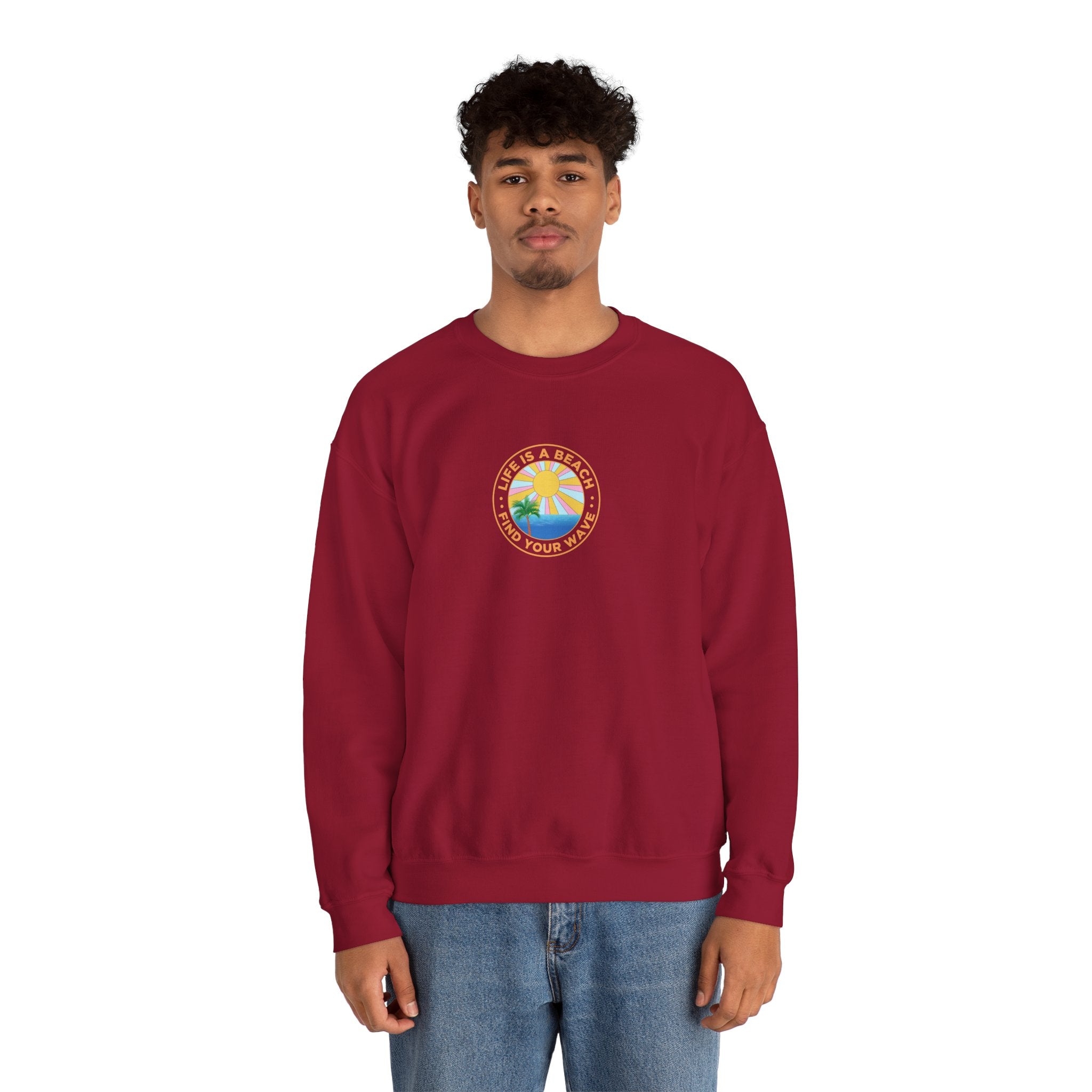 La vie est un sweat-shirt unisexe de plage 