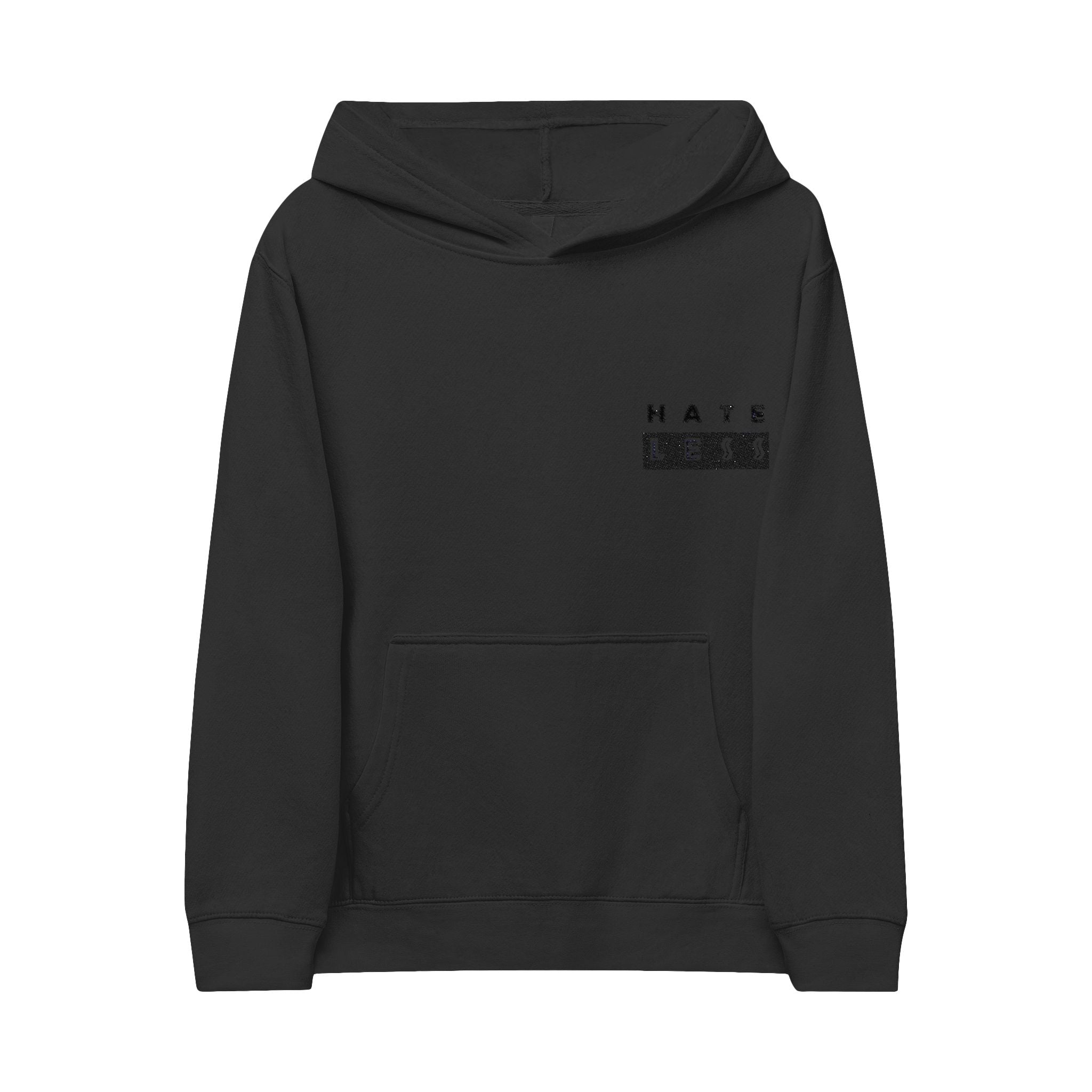 Kids Embroidered Fleece Hoodie - Cozy Casual Wear Printify