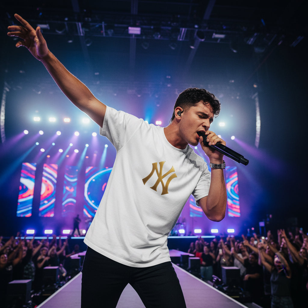 Gold NY Logo Short-Sleeve Printify