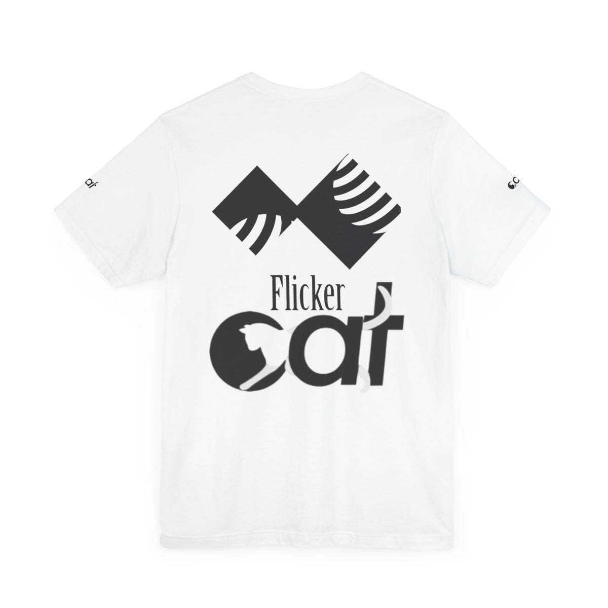 Flicker Cat Graphic Tee - Unisex Jersey Short Sleeve T-Shirt for Cat Lovers