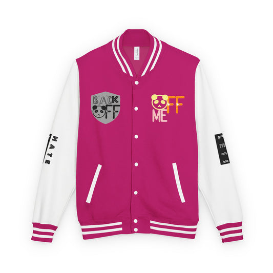 Unisex Heavyweight Letterman Jacket - Fun Panda Graphic Design