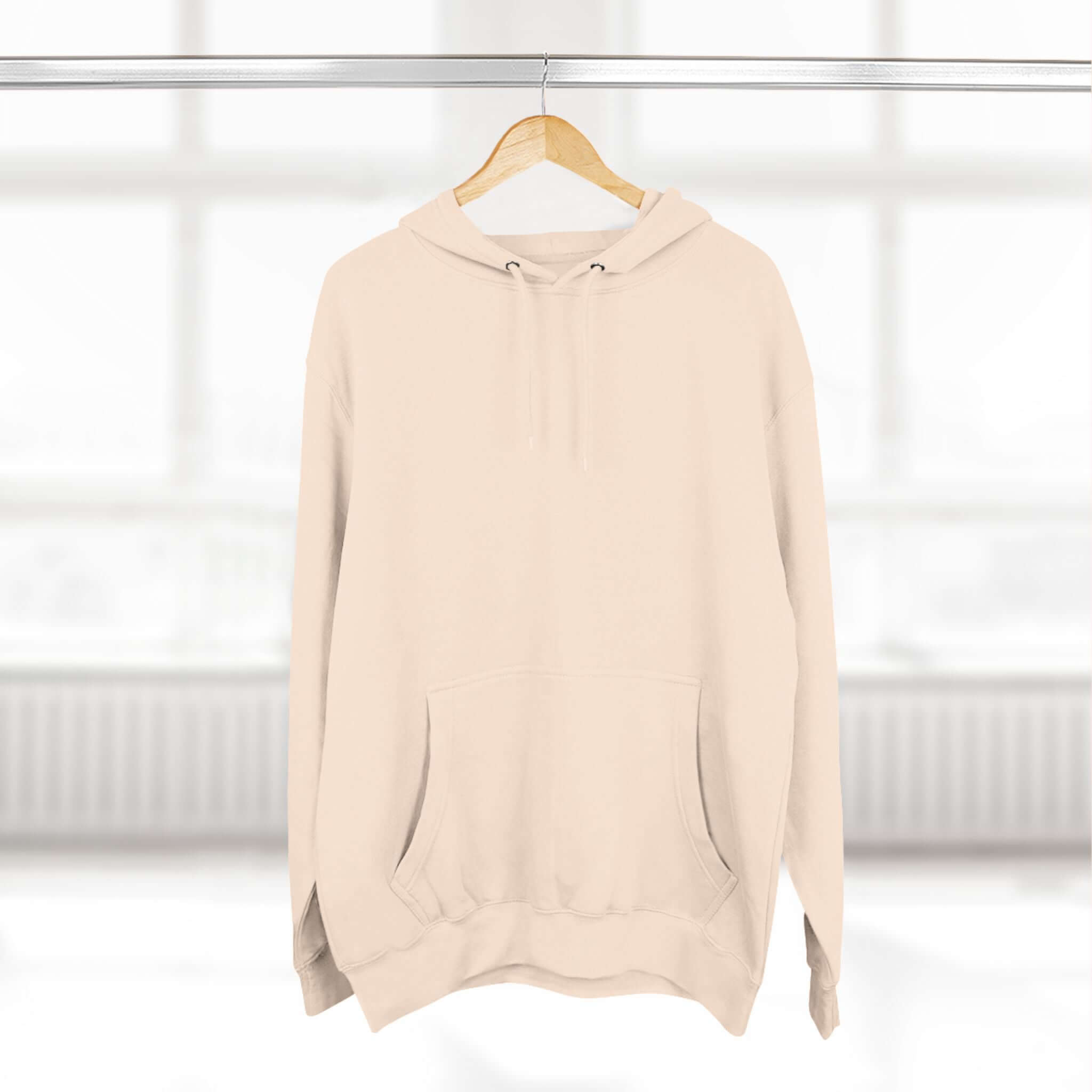 Fleece Hoodie with Quadrat Embroidery