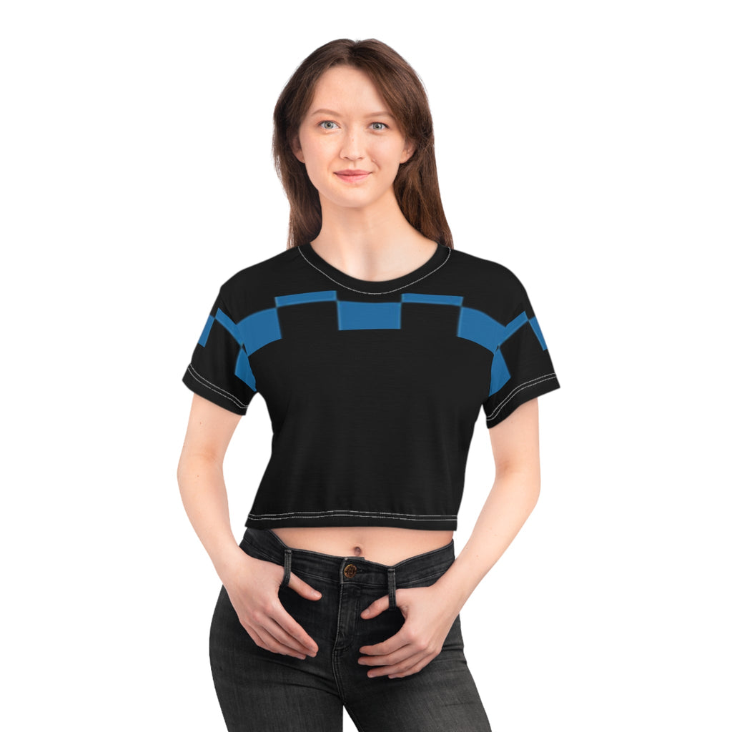 Trendy Graphic Crop Tee, Stylish Summer Top, Streetwear, Casual Wear, Festival Outfit, Gift for Her, Vibrant Design Printify