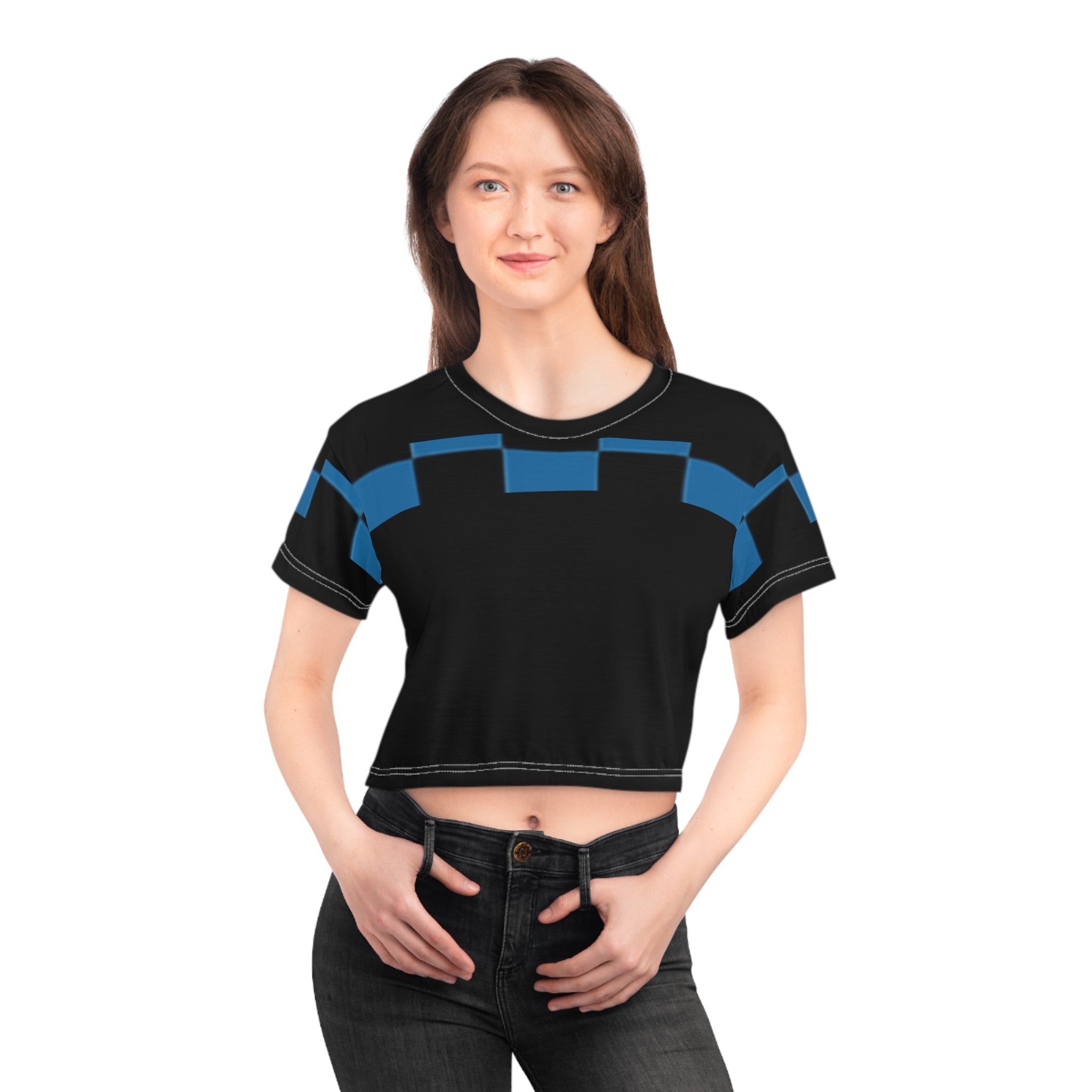 Trendy Graphic Crop Tee, Stylish Summer Top, Streetwear, Casual Wear, Festival Outfit, Gift for Her, Vibrant Design Printify