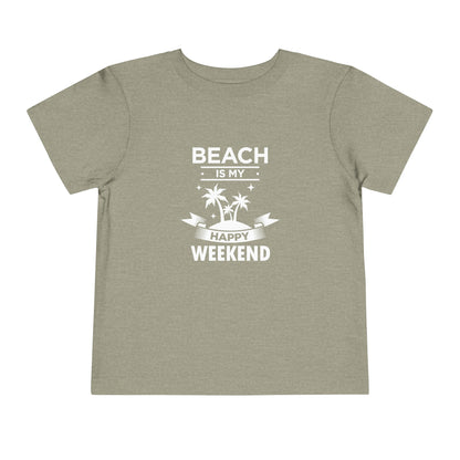 Beach Is My Happy Weekend Toddler Tee