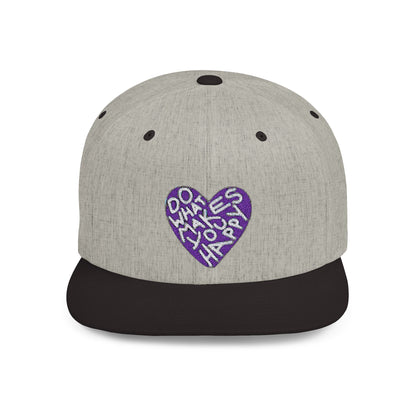 Unisex Flat Bill Snapback Hat