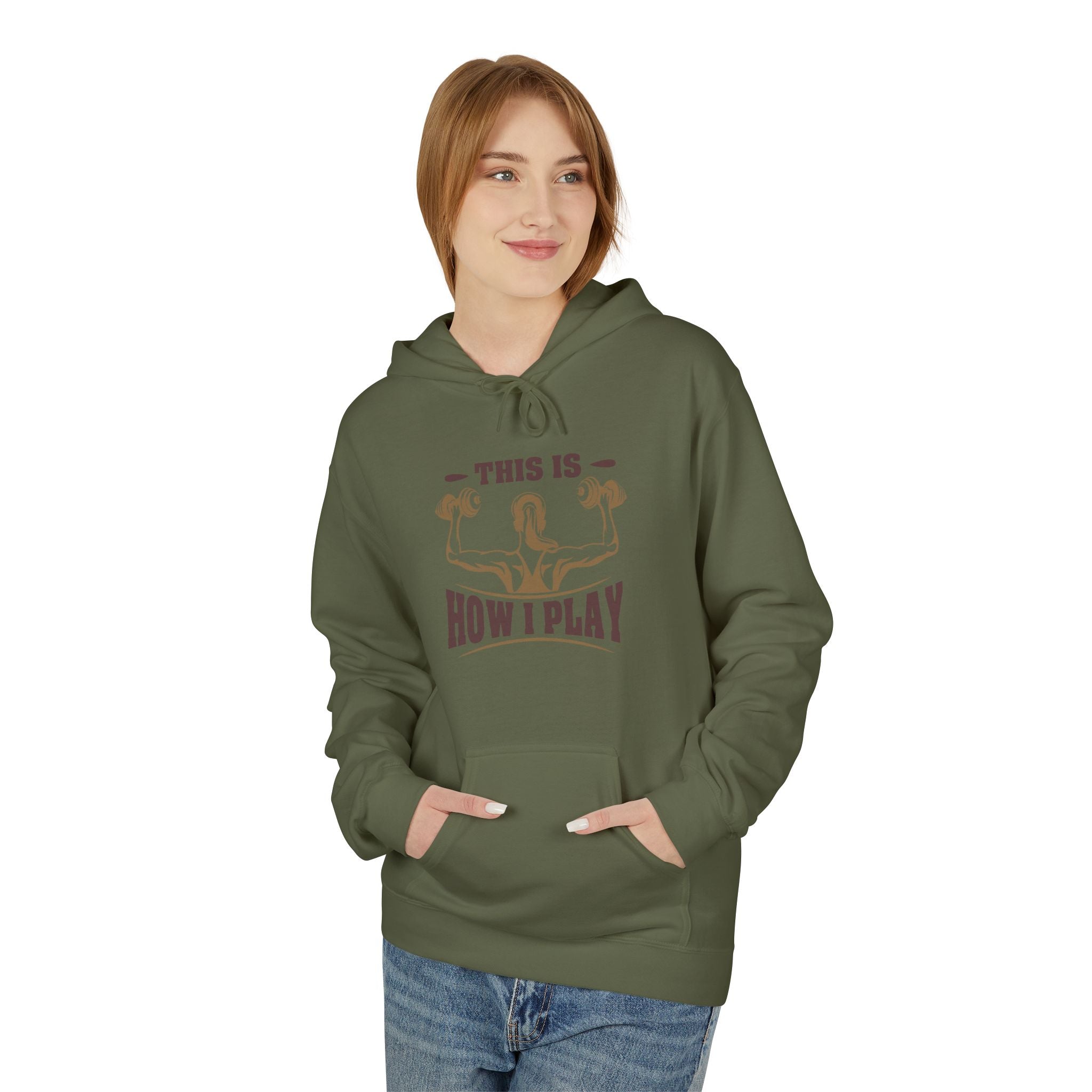Rcnsons Unisex Midweight Softstyle Fleece 'Play' Hoodie