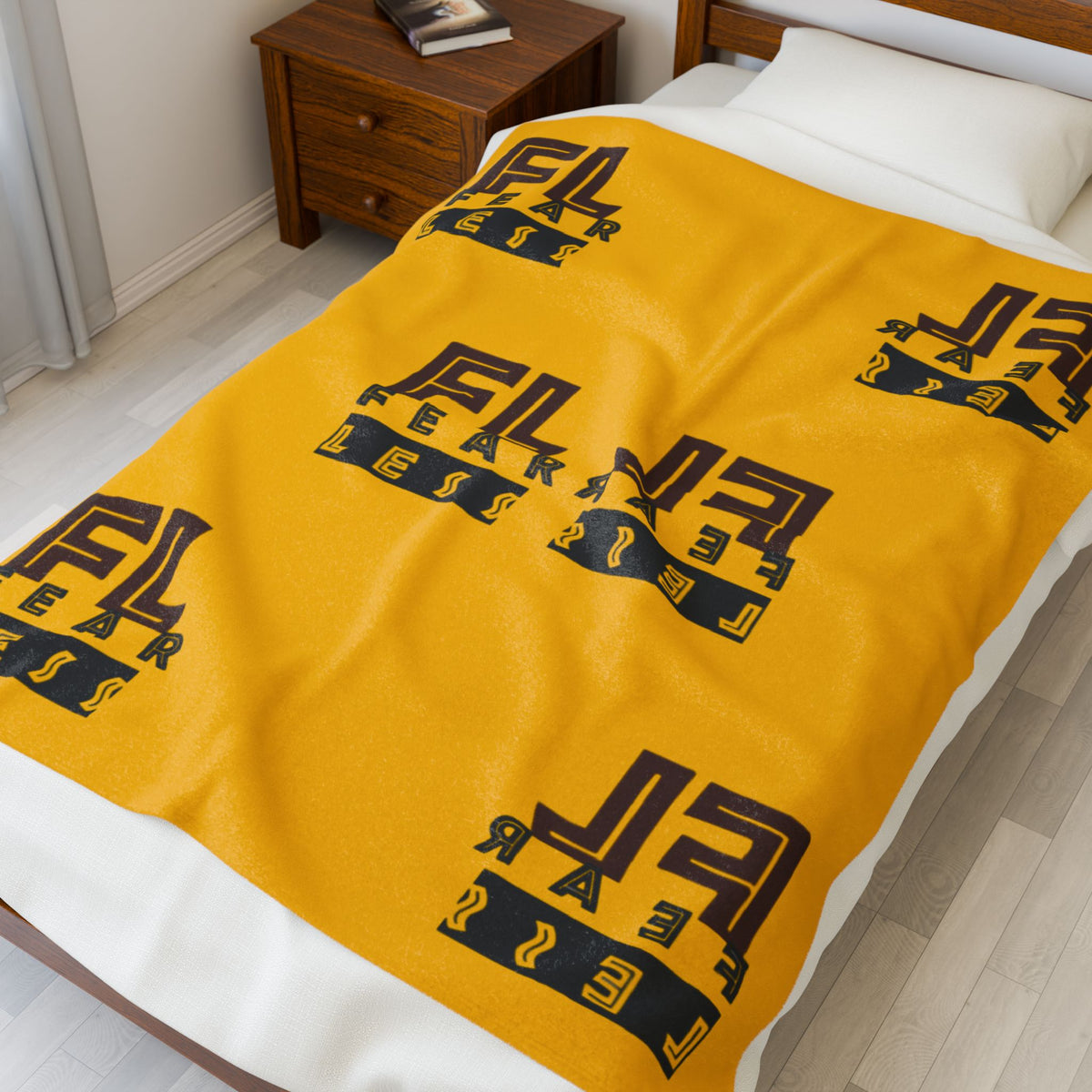 Fearless Velveteen Plush Blanket - Cozy and Inspirational Throw for Home Décor