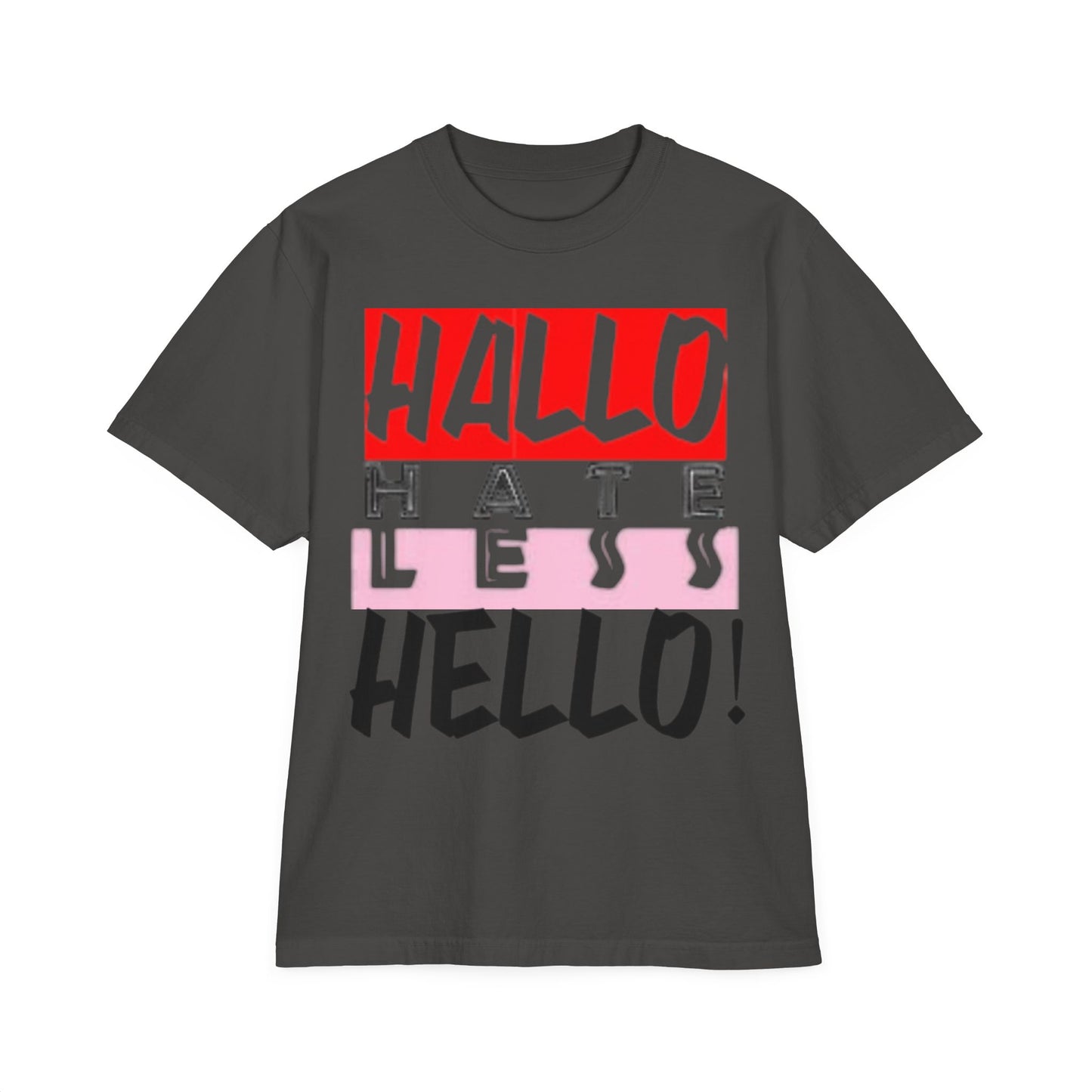 Hate Less Unisex Drop-Shoulder T-Shirt - Trendy Casual Wear