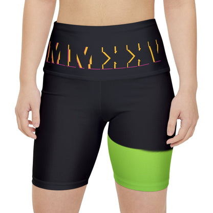 Stylish Women's Workout Shorts with MMXXV Bold Graphics | Ideal for Fitness & Leisure