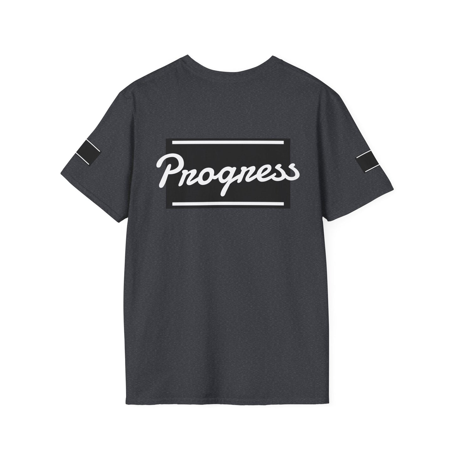 Motivational Unisex Softstyle T-Shirt | Progress Tee, Gift for Teens, Casual Wear, Workout Shirt, Inspirational Apparel Printify