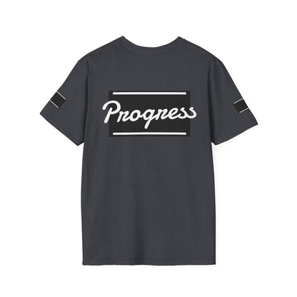 Motivational Unisex Softstyle T-Shirt | Progress Tee, Gift for Teens, Casual Wear, Workout Shirt, Inspirational Apparel Printify