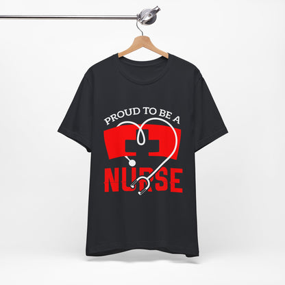 Fier d’être un tee-shirt unisexe infirmière 