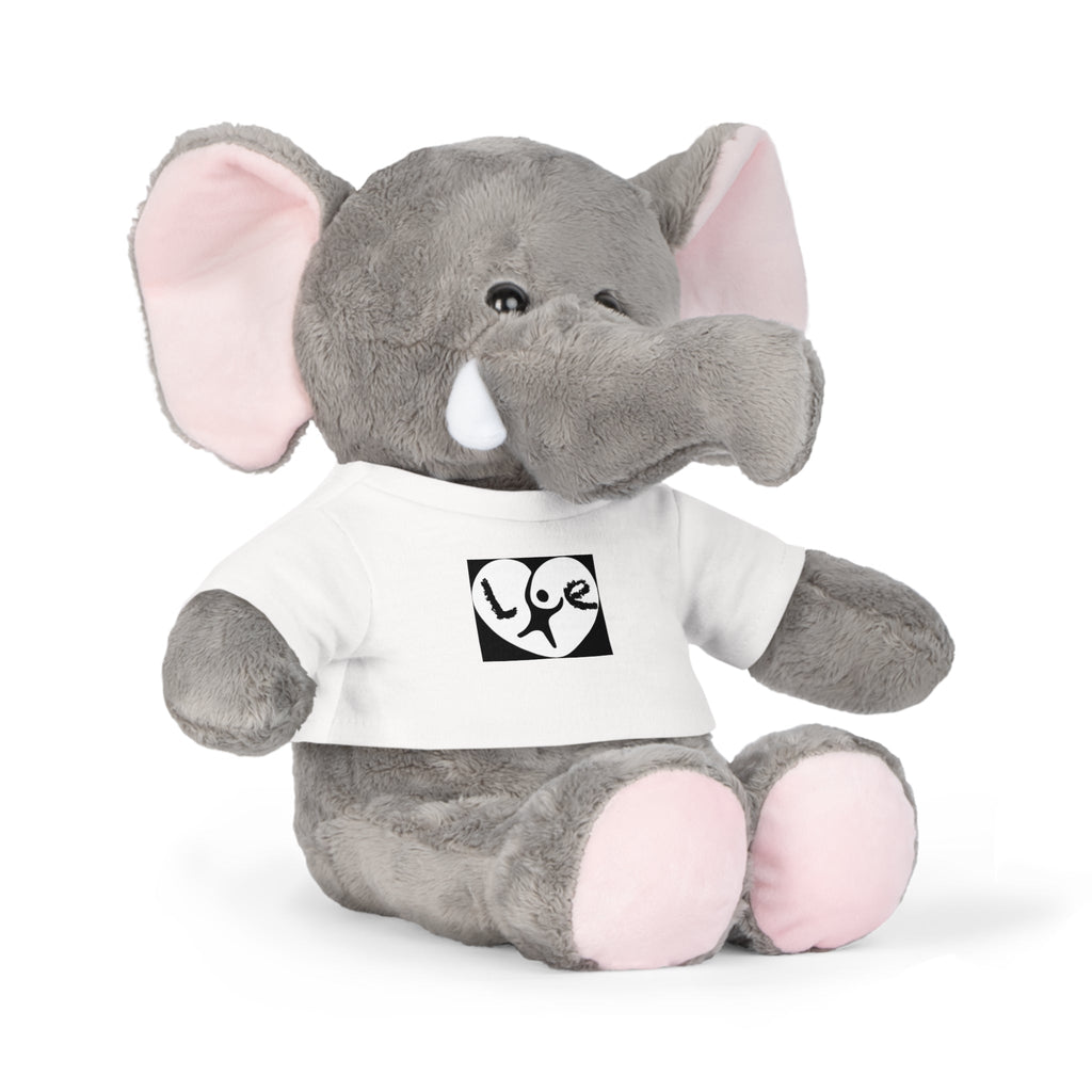 Adorable Love Bear Plush Toy in T-Shirt - Perfect Gift for Kids Printify