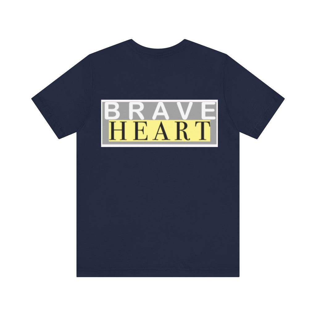 Brave Heart Unisex Tee, Inspirational T-Shirt, Gift for Champions, Casual Wear, Motivational Apparel
