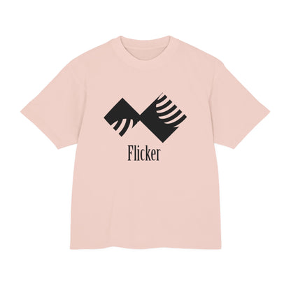 Unisex Urban Heavy Tee - Modern Graphic Design "Flicker" for Streetwear Enthusiasts