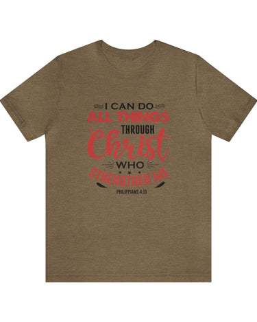 I Can Do All Things Trough Christ Unisex Tee - RC’nSONS