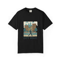 City Walk Unisex Garment-Dyed T-shirt, Urban Streetwear, Casual Fashion, Gift for City Lovers, Travel Enthusiast Apparel Printify