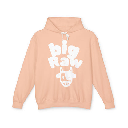Big Raw Unisex Lightweight Hooded Sweatshirt - Cozy Casual Wear, Perfect for Everyday Use, Gift for Friends, Trendy Hoodie Printify