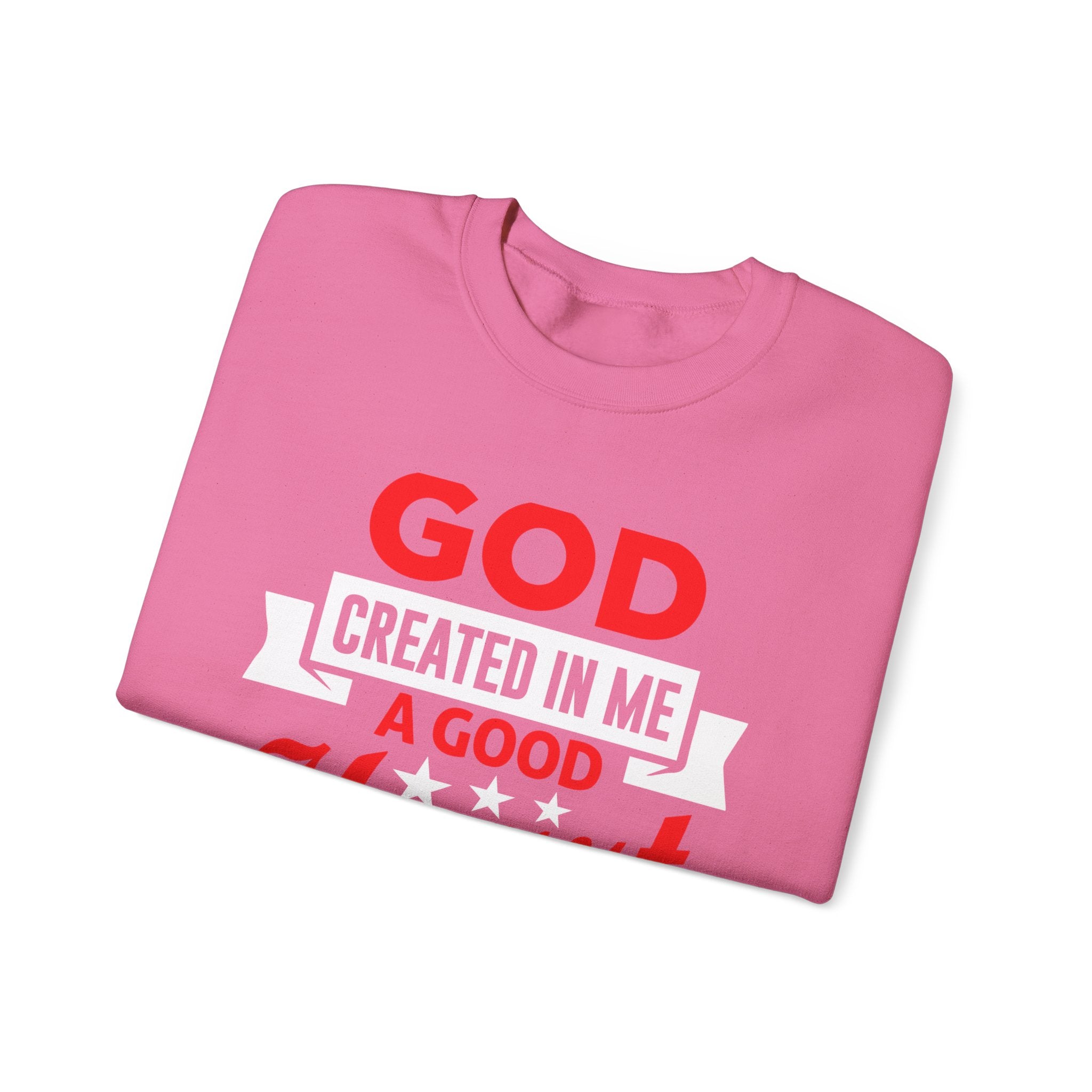Dieu a créé en moi un sweat-shirt unisexe au bon cœur 