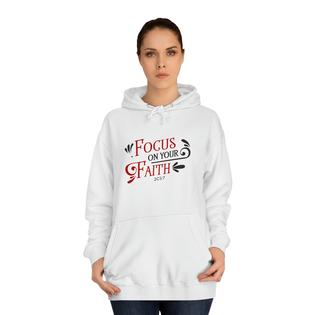 Concentrez-vous sur votre sweat à capuche unisexe foi 