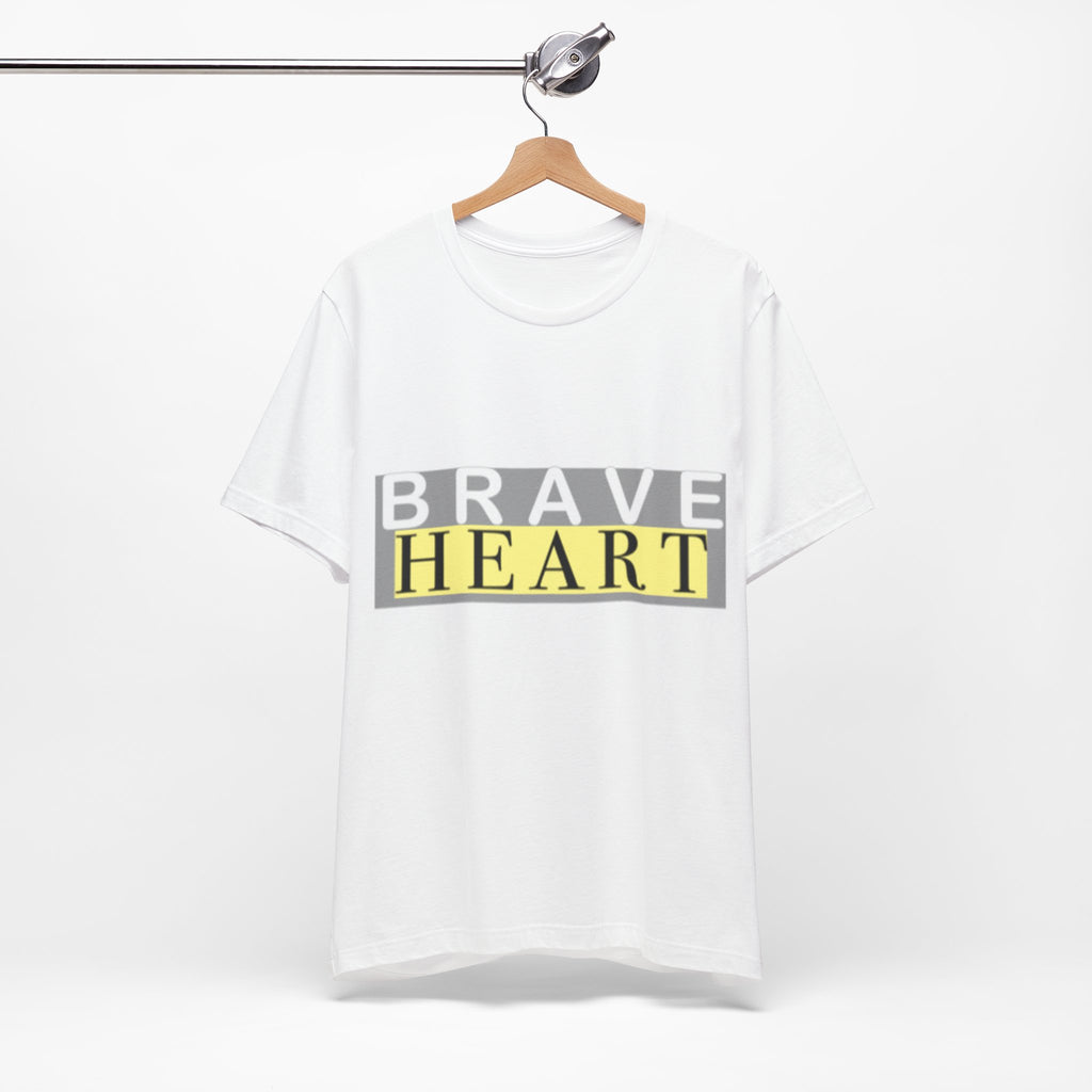 Brave Heart Unisex Tee, Inspirational T-Shirt, Gift for Champions, Casual Wear, Motivational Apparel