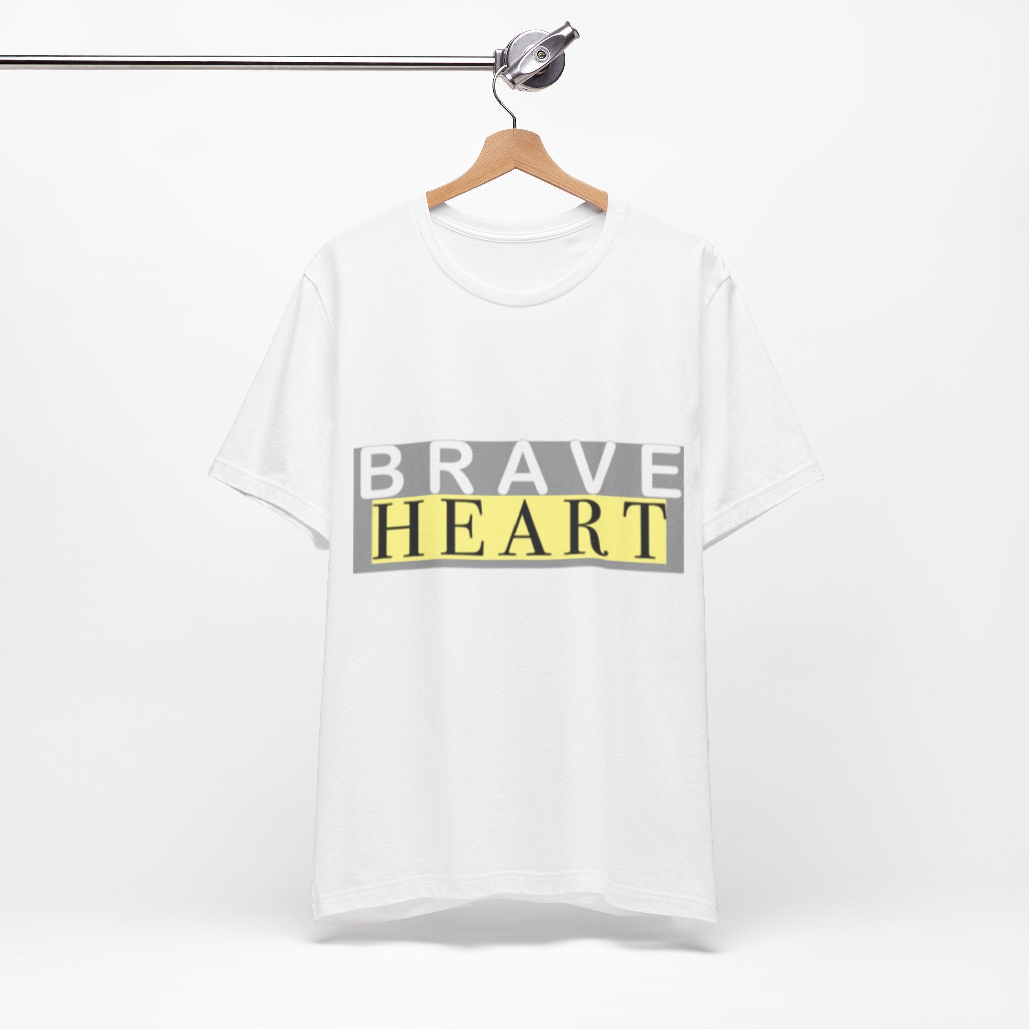 Brave Heart Unisex Tee, Inspirational T-Shirt, Gift for Champions, Casual Wear, Motivational Apparel