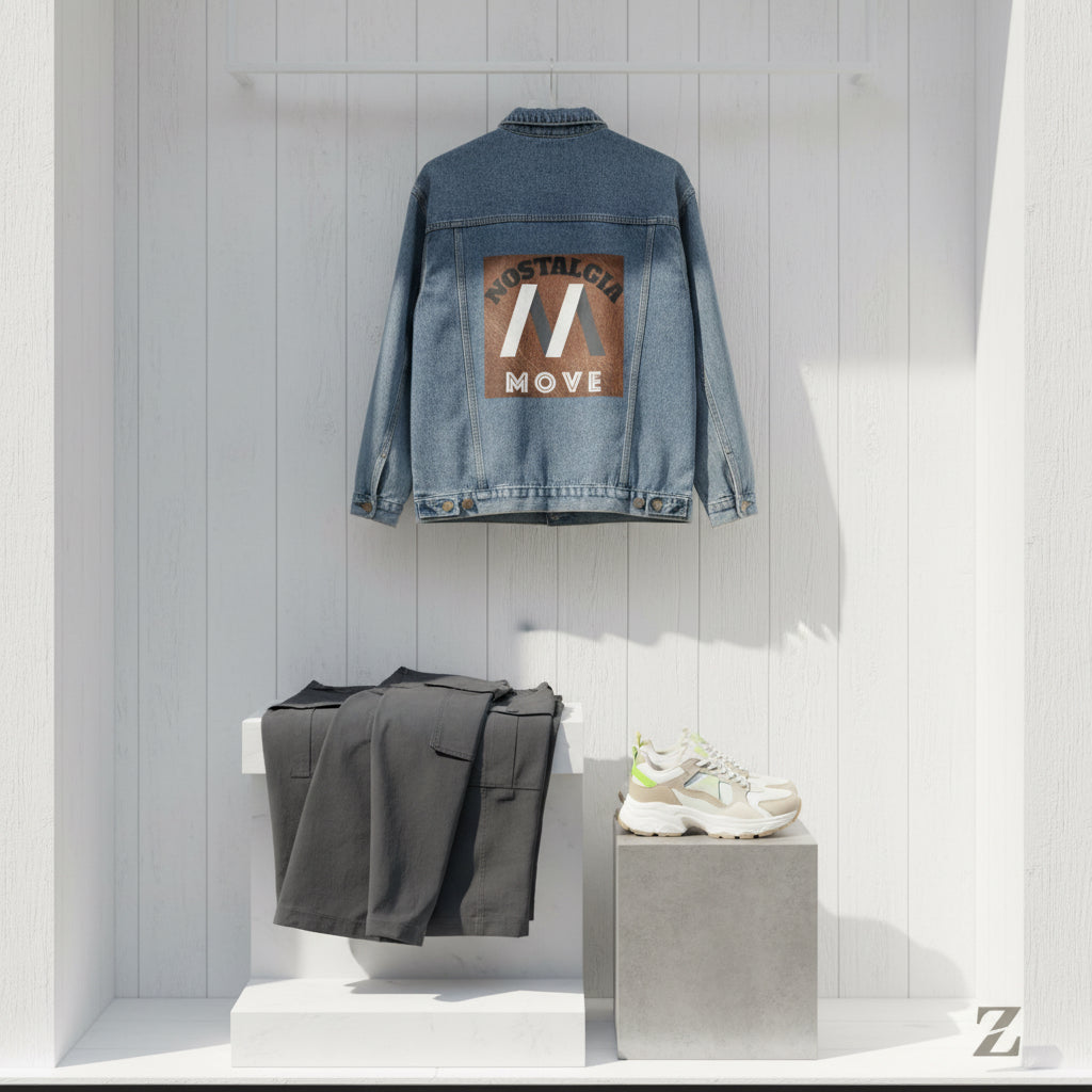 Nostalgic Women's Denim Jacket, Vintage Denim Jacket, Casual Style Jacket, Statement Jacket Printify